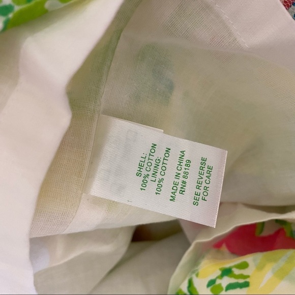 Lilly Pulitzer || Franco Dress in Blue Eyed Girl Strapless Tie Floral Yellow 2 - Picture 8 of 8